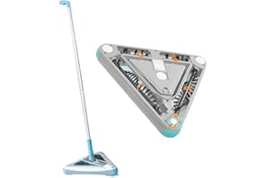 Livington Deeper Sweeper - Akku Bodenreiniger mit 4 rotierenden Bürsten & LED-Licht - kabelloser Akkubesen & elektrischer Kehrbesen ohne Beutel - beutelloser Elektrobesen für Hartböden & Teppiche