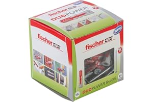 fischer - Cheville tous matériaux DuoPower 8x40 avec vis / Boite à fenêtre de 50