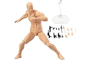 GRTHEENUMB Figure d'azione, disegno di figura di manichino gesti gesti figura posabile con supporto per supporto ＆ accessori Action figure Disegno modelli per artisti, maschio