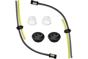 VooGenzek 2 Stück Universal Benzinfilter Kit, Benzinschlauch Dichtung, Universal Kraftstoffleitung, Primer Bulb, Gummitülle Dichtung, für Freischneider, Trimmer, Mower, Heckenschere