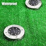 (8 Pack) 8 x LED Solar Leuchte außen Garten Solarleuchte Bodenleuchte Edelstahl Außenleuchte Wasserdicht Solar Gartenleuchten , Dunkel Sensorik-Landschaftslichter für Rasen Weg Hof Fahrstraßen Innenhof Gehweg Pool-Bereich (Weiß) - 6