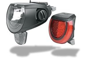 SKS GERMANY MonkeyLink SkyeLight 80 LUX CONNECT zestaw oświetleniowy do roweru, akcesoria rowerowe, innowacyjny uchwyt magnetyczny, tylne światło stopu, regulowany kąt reflektora przedniego, dopuszczenie do ruchu