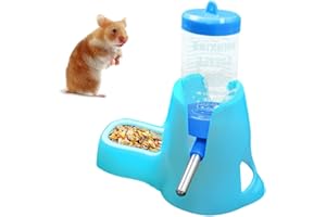 Rianpesn Agua para hámster - Comida tazón Agua para hámster - Alimentador Estable anticaída Antideslizante para Ratones, Mascotas pequeñas, jerbos, há ster