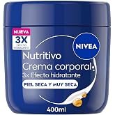 NIVEA Nourishing Body Cream with 3x Moisturizing Effect, Jar, 400 ml | Lightweight, with Almond Oil and 3x More Hyaluronic Ac