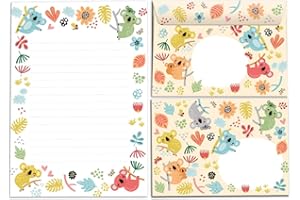 Junapack A5 Lined Letter Pad with 25 Sheets & 15 Envelopes (C6 Size, 25 Sheets, Breifblock Design, Made in Germany)