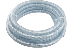 FS FITTINGSTORE Fittingstore - PVC-Schlauch mit Gewebeeinlage Transparent, Lebensmittelqualität, 10, 25 und 50 Meter Rolle, verschiedene Größen (Innen Ø: 19 mm (3/4"), Länge: 50 Meter)