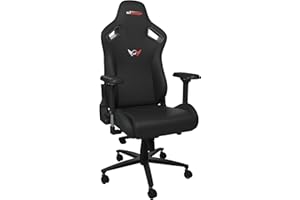 GT OMEGA SPORT Racing Gaming Chair with Lumbar Support - Ergonomic Office Chair with 4D Adjustable Armrest & Recliner - PVC Leather Esport Seat for Ultimate Gaming Experience - Black