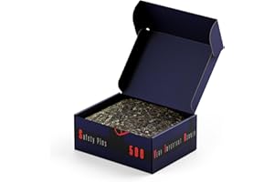 VERY IMPORTANT RUNNER - Caja IMPERDIBLES para DORSALES 26mm sin níquel. Tamaño Mediano Ideales para Organizadores de Carreras y Corredores Running. Caja de Imperdibles para Eventos Deportivos.