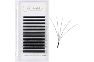 Lunamoon 5D Extension Ciglia W Delle Ciglia Ciuffetti W Forma Premade Fan Eyelash Extension Russian Volume Ventole Naturali Ciglia Ciuffetti(5D/0.07D 10 mm)