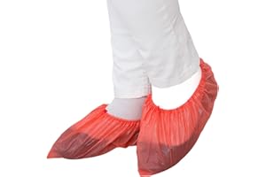 BICAP 100 Surchaussures Extra Large (Vert, Rouge, Jaune ou Bleu) qualité Tiga-Med (– 15 x 41 CM – Extra Large (PE une fois OP Couvre-chaussures jetables überschuh Chaussures Housse)