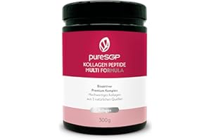 ‎PURESGP pureSGP Collagen Peptide Multi Formula: Purest Collagen in Pharmacy Quality - Special Formula of Beef, Fish & Eggshell for Holistic Support. Collagen Type I, III, V & X - With Vitamin C