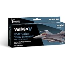Vallejo Model Air – Set 8 Couleurs Désert Israélienne Air Force, Peintures Aérographe Pour Maquettes Avions Militaires