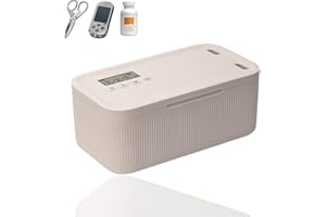 SIGHTDAY Zeitschloss Box,Time Lock,Phone Lock Boxs Suchtmanagement,Sicherheits-Schließfächer für Küche/Haus/Schule/Reisen/Büro/Medikamenten Aufbewahrung/Box Abschließbar(Batterie Nicht Enthalt) (Beige)