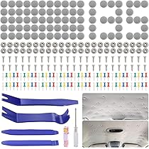 LACHT Dachhimmel Reparatur Set - 70-teilig Für Auto Dachhimmel Reparatur (Grau)