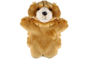 Larcele Cute Plush Hand Puppet Soft Stuffed Animal Toy (SO-11 Dog-Yellow)
