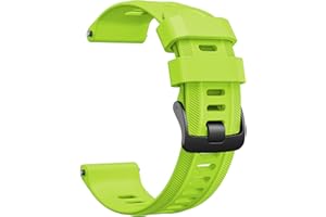 ANBEST Pasek do zegarka kompatybilny z Garmin Forerunner 955 / Forerunner 945/935, 22 mm, silikonowy pasek zapasowy do Fenix 7 / Fenix 6 / Fenix 5 / Epix 2 / Approach S62