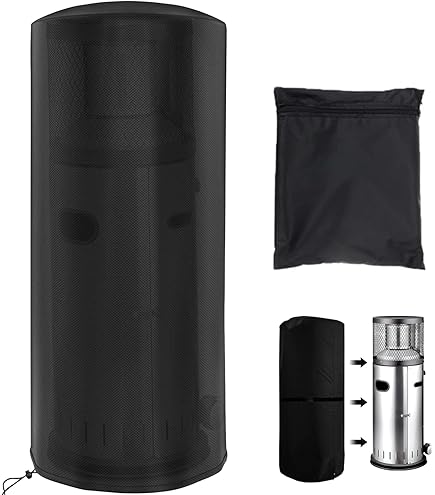 Copertura Impermeabile Conica Per Stufa Da Esterno - 61x61x182cm | Protezione Da Pioggia E UV | Materiale Durevole - Foto 11