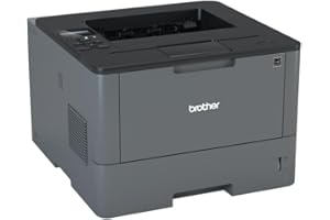 Brother HL-L5000D - Impresora láser profesional monocromo (bandeja 250 hojas, 40 ppm, USB 2.0, memoria de 128 MB, doble cara automática) color gris carbón