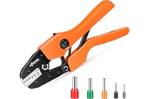 KF CPTEC Pince à sertir 10 mm² pour embouts de câble, embouts AWG 8-22, outil de sertissage de fil, pinces à sertir