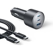Anker Car Charger 167.5W Max 3 Port USB-C Car Adapter for