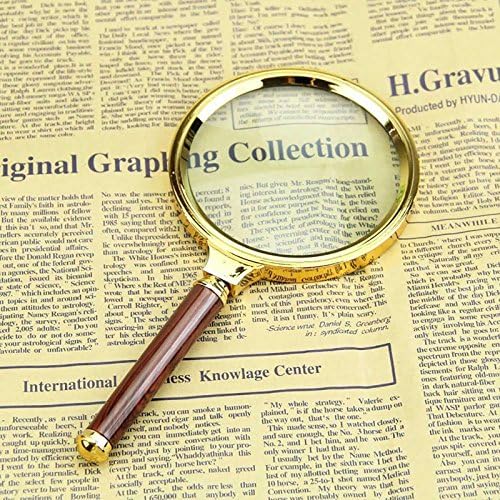Gadget Zone UK 90mm Magnifying Glass Handheld Jewelry Classic 10X Magnifier Loop Loupe Reading