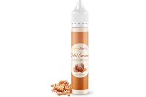 HONEYBERRY Natural Salted Caramel Food Flavouring 30ml – High Strength Professional Flavour Drops – Concentrated Liquid Essence for Baking, Desserts, Drinks & Cooking – No Artificial Additives