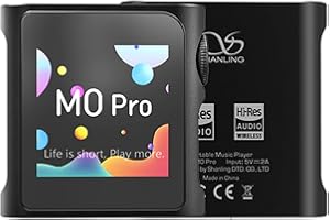 Shanling M0 Pro - Reproductor de música portátil de alta velocidad con Bluetooth 5.0 y función DAC (negro)