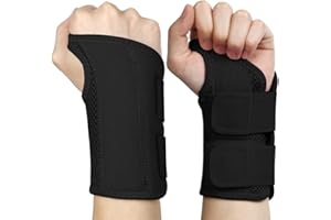 NuVigor Wrist Splints for Carpal Tunnel,Right Left Hand Support with Adjustable Straps for Men Women,Breathable Day Night Wrist Brace for Carpal Tunnel,Pain Relief