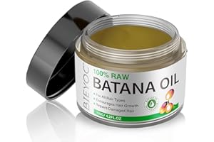 BIEYOC Huile de Batana Bio pour Cheveux, 100% Raw Batana Oil for Hair Growth - Améliore L'éclat des Cheveux, Prévient la Perte de Cheveux et Répare les Cheveux Abîmés, 120g