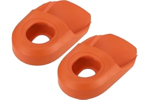 X AUTOHAUX 2pcs Soft Plastic Bicycle Bike Cycling Crank Boot Protectors