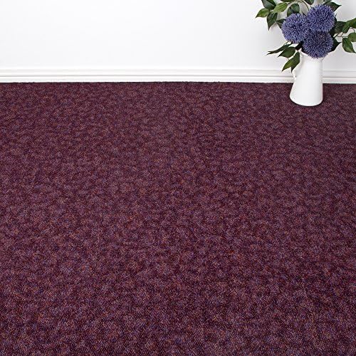 Tessera Plumstone Purple Colour Carpet Tile Commercial Use For Updating Homes and Offices 50cm x 50cm, 4m2 (16 Tiles)