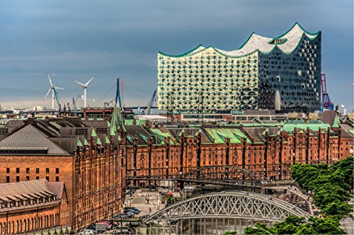 Preisvergleich Produktbild Wentworth-Wooden-Puzzles / Elbphilharmonie mit Speicherstadt