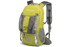 LOCAL LION Zaino Ciclismo con Sistema Schienale Zaino per Bici con Copertina Antipioggia Zaino MTB Impermeabile per Uomo Donna Zaino Sportivo da Campeggio