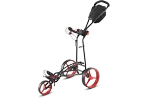 Big Max Autofold FF Push Trolley Black/Red Black/Red
