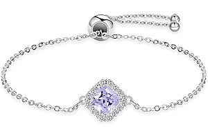 Tusuzik Bransoletka damska, srebro próby 925, łańcuszek na rękę, mały prezent dla dziewczyny, kobiety, na Dzień Matki, urodziny, 27.0 Zentimeter, Srebro szterlingowe, Cyrkonia