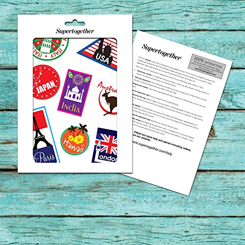 World Travel Locations Suitcase Stickers – von 8 Luggage Labels Aufkleber Set - 3