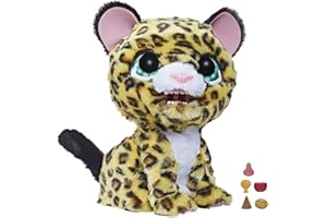 FURREAL FRIENDS furReal Lil' Wilds, Lolly Il leopardo, peluche animatronico elettronico con oltre 40 suoni e reazioni, da 4 anni