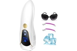 PRETTIVO Depiladora Láser con Funciones de Hielo, Función 3 en 1 HR/SC/RA, 999.900 Luz Pulsada, 9 Niveles de Energía, Laser Depilacion Confort, Depiladora de Luz Pulsada para Cara, Axilas, Piernas, Cuerpo