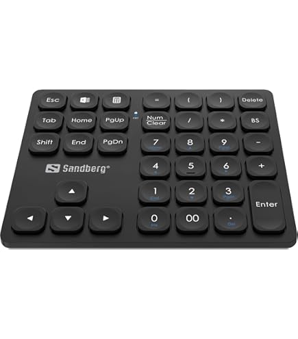 Pavé Numérique Bluetooth Pour Ordinateur Portable, Clavier Numérique Sans Fil, Pavé Numérique Rechargeable Par USB à 35 Touches, Clavier Numérique Externe Pour Ordinateur
