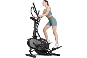 ‎THERUN THERUN Crosstrainer für zuhause, 3-in-1 Ultraleise Magnetisch Stepper Ellipsentrainer für zuhause mit 16 Widerstandsstufen, 8 kg Schwungrad, Pulssensor, 45°-Kletterschrittbewegung