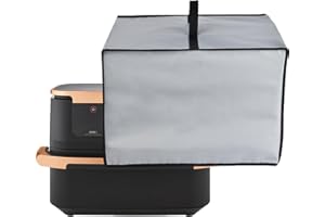Amerbtech Copertura antipolvere per friggitrice ad aria, resistente al calore, impermeabile, in tessuto di nylon per friggitrice ad aria Ninja Foodi MAX Dual Zone AF400UK/AF500UK (grigio)