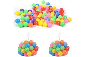HORYPT 50/100 PCS Piscina Palline Bambini, Colorate Palline per Piscina Bambini 1-5, Oceano Morbido Piscina con Palline per Bambini, Gonfiabile per Bambini Palline Adatto per Giochi per Bambini