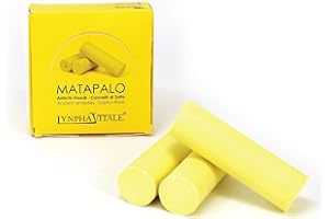 LYNPHA VITALE Cannelli Zolfo Puro per Massaggio Cervicale e Muscolare – 3 Barrette Naturali per Tensione, Contratture e Fastidi Muscolari, Rimedio Antico