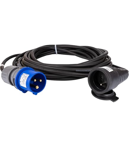 Cavo Di Alimentazione Forte CEE 5x2,5 Mm2 25 M 16 A Cavo Di Prolunga - Foto 9