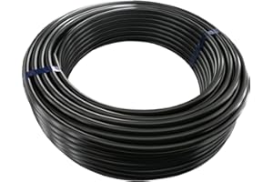 FS FITTINGSTORE Fittingstore - 50 Meter - Polyethylen-Schlauch, verschiedene Größen, Druckluft, Wasser, Pneumatikschlauch (4 x 2 mm, Schwarz)
