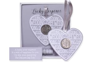 DEVA DEBUT Lucky Sixpence Wedding Day | Wish the Bride Good Luck | a Brides Gift for her Special Wedding Day in a Presentation Box