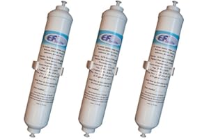 EURO FILTER FILTRO ACQUA POTABILE UNIVERSALE PER FRIGORIFERI compatibile con Samsung - 3 UNITÀ