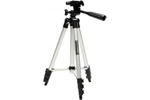 OXYN Cavalletto Treppiedi Supporto Leggero Porta Fotocamera Reflex Allungabile Alluminio con Livella Regolabile Estendibile per Macchina Fotografica Videocamera Camera Professionale e Custodia