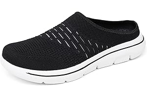 Meik Mangni Sabots Femmes Hommes Mules Respirant Pantoufle de Maison Antidérapant Chaussons Automne Chaussures de Jardin Intérieur Extérieur Taille:36-48 EU