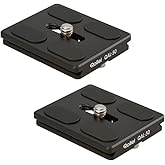 Rollei QAL-50 - professionelle Kamera-Schnellwechselplatte/Schnellverschlussplatte, Passend für alle Kameras mit 1/4 Stativge